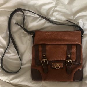 Charming Charlie Brown crossbody bag